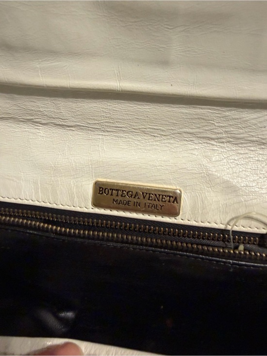 Bottega Veneta Handbags - Vintage  BOTTEGA VENETA White Leather Crossbody Bag Made In Italy